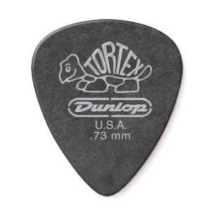 Dunlop 488P-073 Bolsa 12 Púas Tortex Pitch Black Std 0.73mm