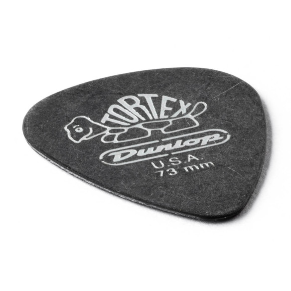 Dunlop 488P-073 Bolsa 12 Púas Tortex Pitch Black Std 0.73mm