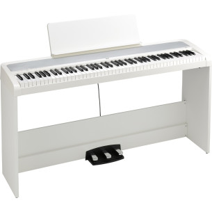 Korg B2 SP White Piano Digital con soporte y pedalera
