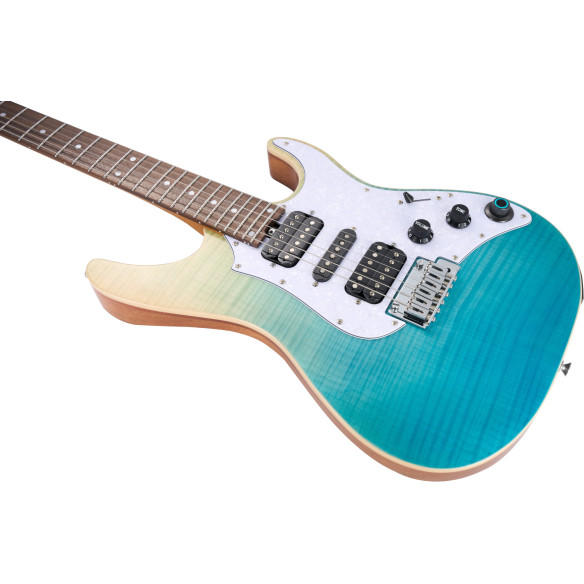 Mooer SL810 BLUE BURST Guitarra Eléctrica con multiefectos y BT