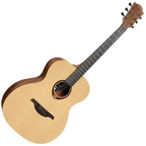 Guitarra Acustica Auditorium LAG T70A Acabado Natural, ideal para iniciarse, con tapa sólida, aros y fondo satinados,