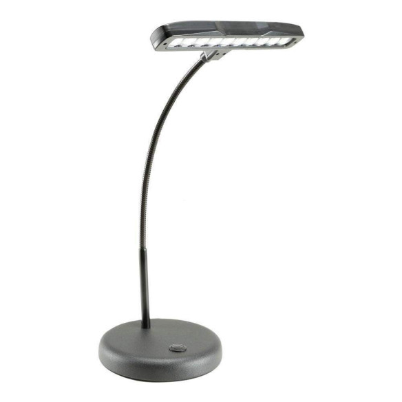 Lámpara para piano Adam Hall SLEDPL10B con 10 leds blancos, cuello de cisne Flexible y base pesada. Lámpara para piano Adam Hall SLEDPL10B con 10 leds blancos, cuello de cisne Flexible y base pesada.