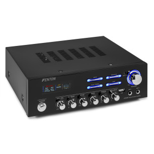 FENTON AV12BT Amplificador hifi-karaoke 2x60W. USB,Bluetooth.2 entra.