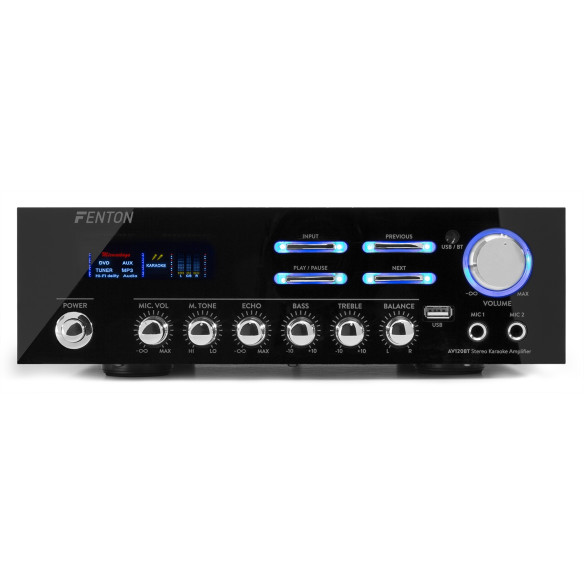 FENTON AV12BT Amplificador hifi-karaoke 2x60W. USB,Bluetooth.2 entra. FENTON AV12BT Amplificador hifi-karaoke 2x60W. USB,Bluetooth.2 entra.