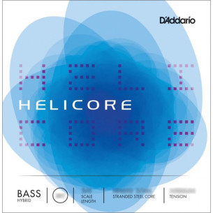 Juego para Contrabajo D´addario Helicore Solo HS610 3/4M Medium, con bobinado en níquel y tensión media.