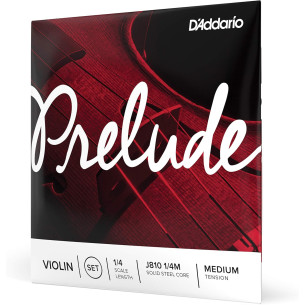 Juego de cuerdas para violín D´Addario PRELUDE J810 1/4 de tensión media. 2