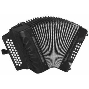 Compra Acordeón de botones El Rey del Vallenato ADG Negro/Plata online | MusicSales 2