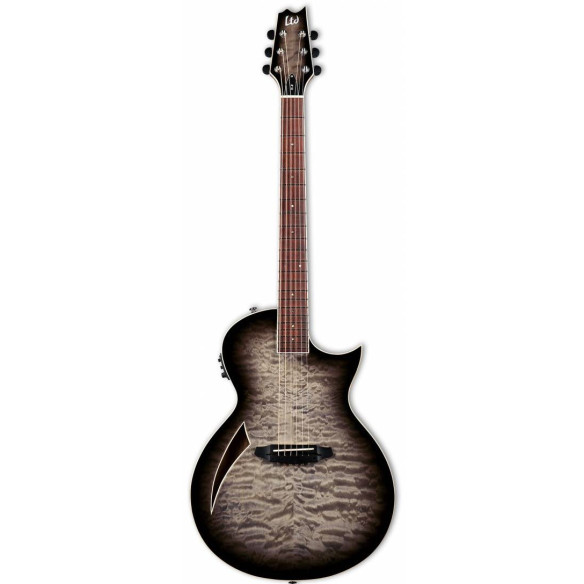 LTD TL-6 QM Charcoal Burst Guitarra Electroacústica