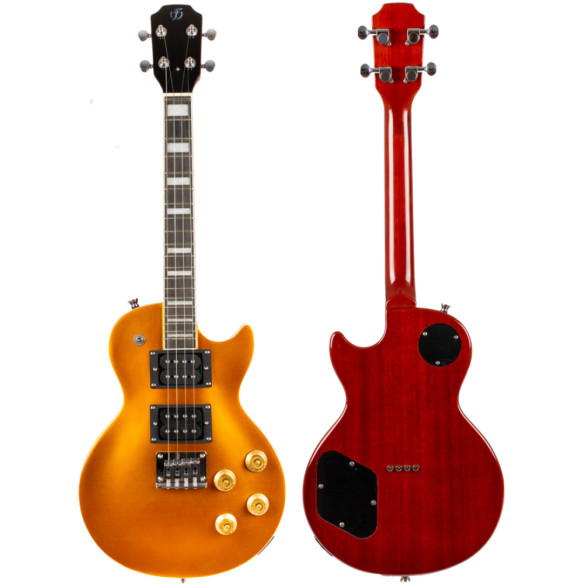 Flight Ukelele Tenor Rock Series Centurion Vintage Gold Electric Flight Ukelele Tenor Rock Series Centurion Vintage Gold Electric