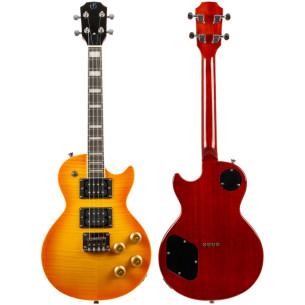 Flight Ukelele Tenor Rock Series Centurion Vintage Burst Electric 2