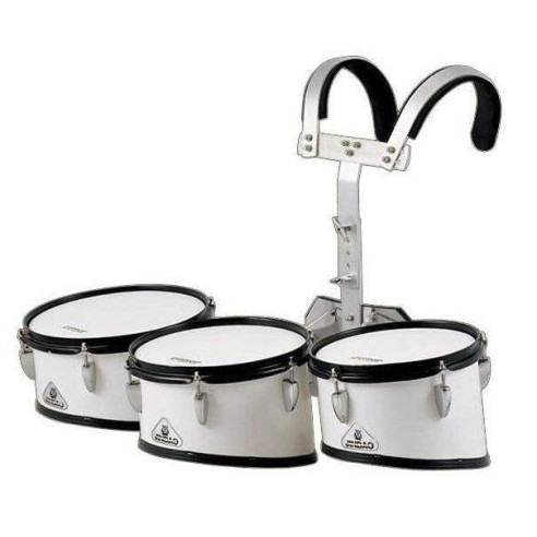 Triple Tambor Marcha Jinbao 10515, Set de tres tambores de marcha con medidas de 10", 12" y 13" con arnes metalico.