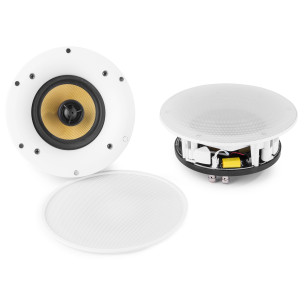 Power Dynamics WCS80 Conjunto activo de 2 altavoces de techo con BT
