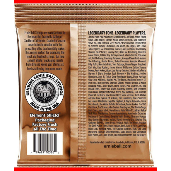 Ernie Ball EB2143 Juego Acústica Earthwood Ph.Bz. Medium 12.5-56