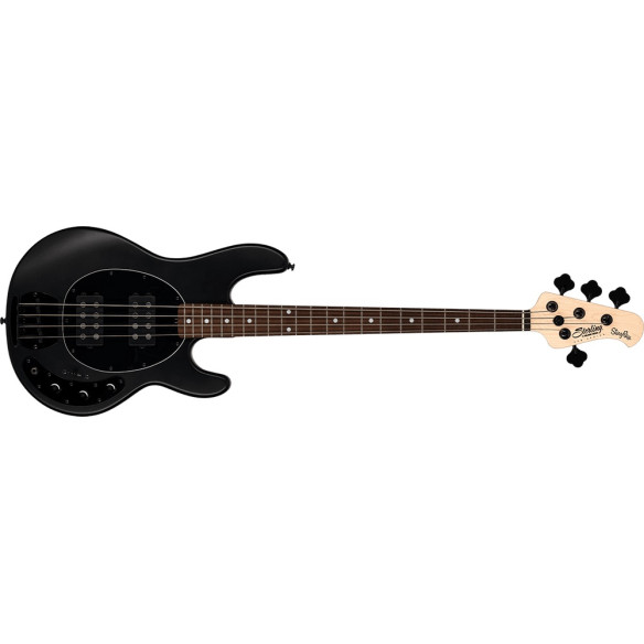 Sterling StingRay RAY4 HH M/R Bajo Eléctrico 4C Stealth Black
