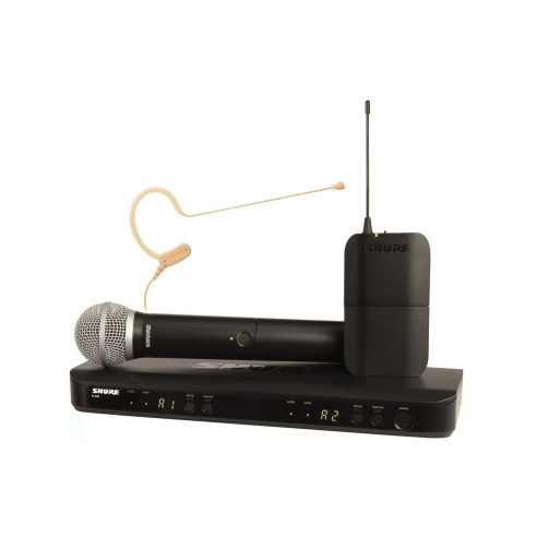 Shure BLX1288E/MX53 H8E Sistema Inalámbrico Dual Mano y Diadema