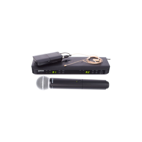 Shure BLX1288E/MX53 H8E Sistema Inalámbrico Dual Mano y Diadema