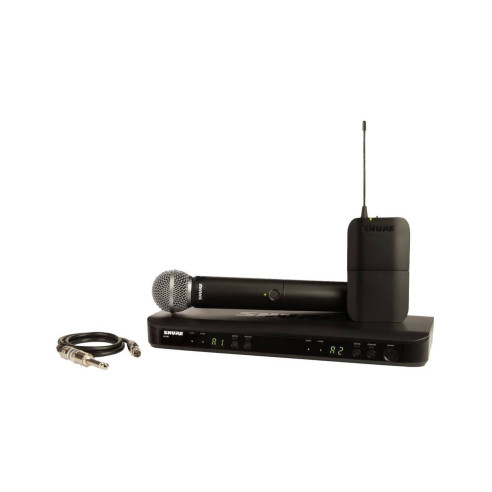 Sistema Inalámbrico dual de mano/petaca SHURE BLX1288E/SM58.