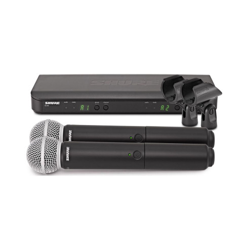 Sistema Inalámbrico dual de mano SHURE BLX288E/SM58