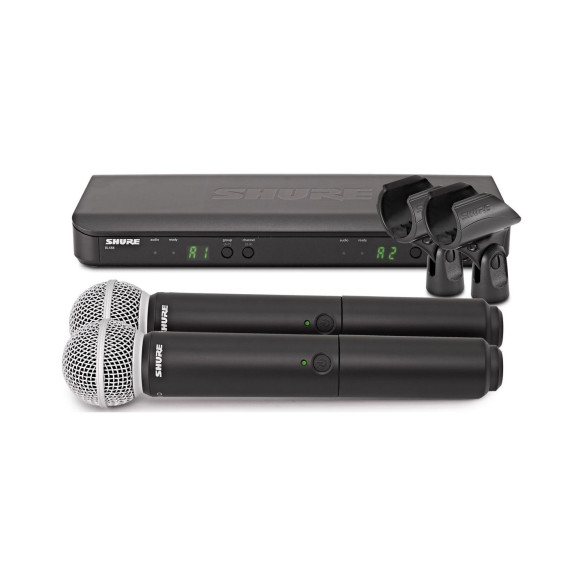 Sistema Inalámbrico dual de mano SHURE BLX288E/SM58