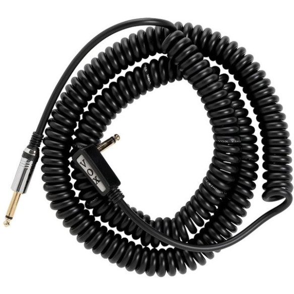 comprar Cable de Instrumento Rizado VOX VCC-090BK de una longitud máxima de 9 metros y color negro.