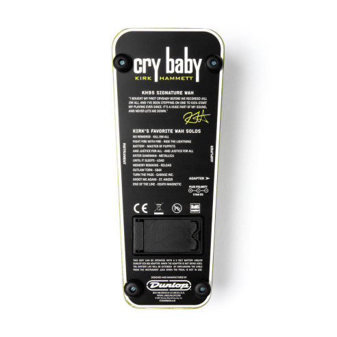 Dunlop KH95 Pedal Crybaby Kirk Hammett Signature