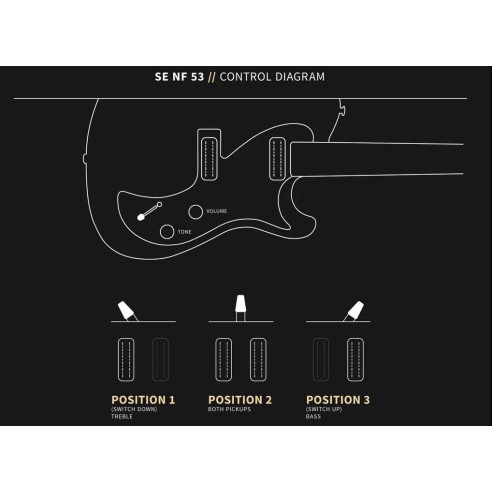 PRS SE NF53 PEARL WHITE Guitarra Eléctrica