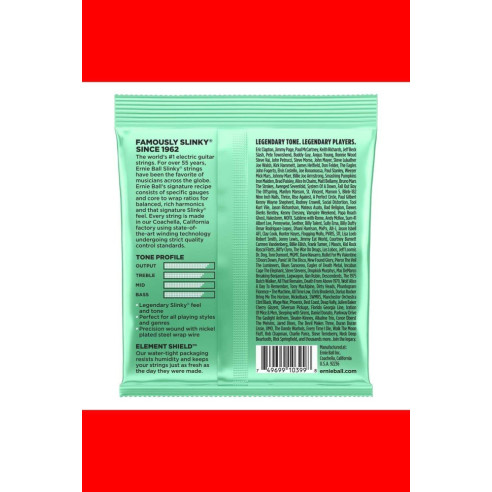 Juego de cuerdas para Guitarra Eléctrica ERNIE BALL Hyper Slinky Nickel Wound 2229 08-42