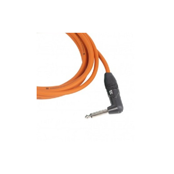 EK PJJ0066OR Cable guitarra Jack-Jacck Rect-Acodado 6m Naranja