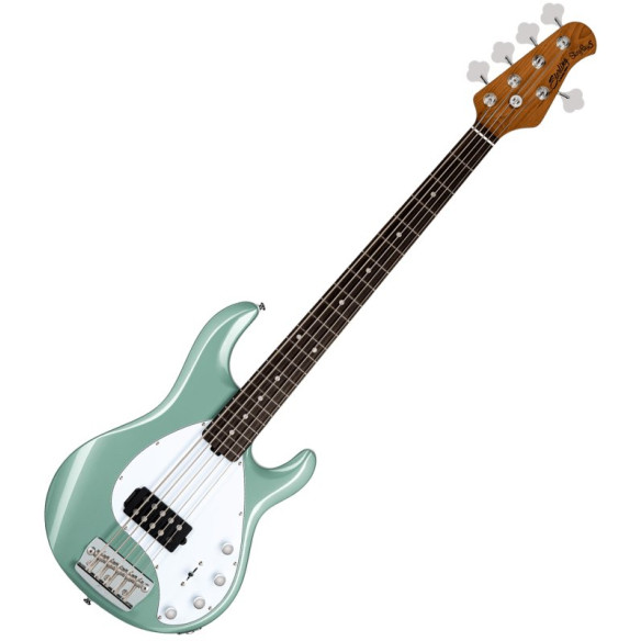 Sterling StingRay RAY35 M/R Bajo Eléctrico 5C Dorado Green
