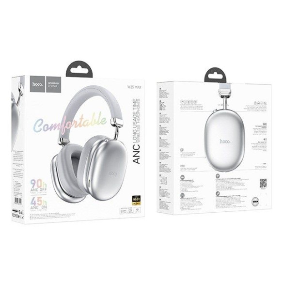 Apokin HOCO W35 MAX Auriculares inalámbricos Color Plata