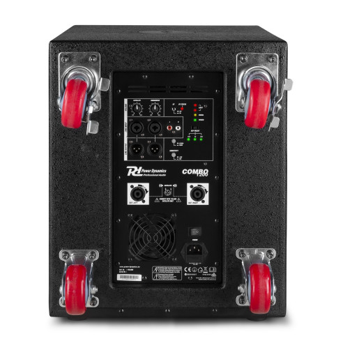 Power Dynamics PD COMBO 1200 Sistema de Sonido 1 Subwoofer 12"  2 Satélites 6,5" Amplificación Clase D
