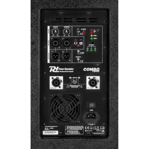 Power Dynamics PD COMBO 1800 Equipo de Sonido 1 Subwoofer de 18"  2 Satélites de 10"