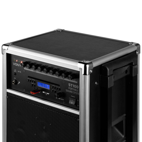 Vonyx ST100 MK2 Sistema Portatil 8" BT/CD/MP3/UHF