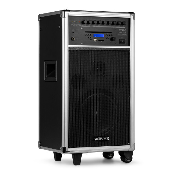 Vonyx ST100 MK2 Sistema Portatil 8" BT/CD/MP3/UHF