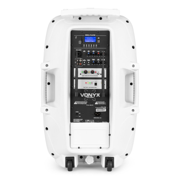 Vonyx VERVE46 Sistema de sonido Portátil 15" Acabado Blanco