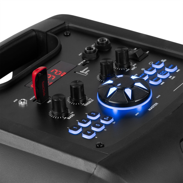 Fenton TRACK 510 Altavoz para fiestas con Juego de Luces