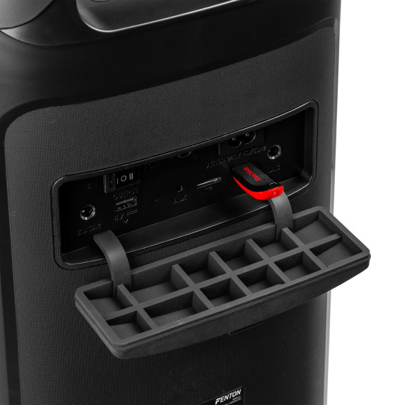 Fenton PULSE 130 Party Speaker con Batería, Bluetooth i Micrófono inalámbrico