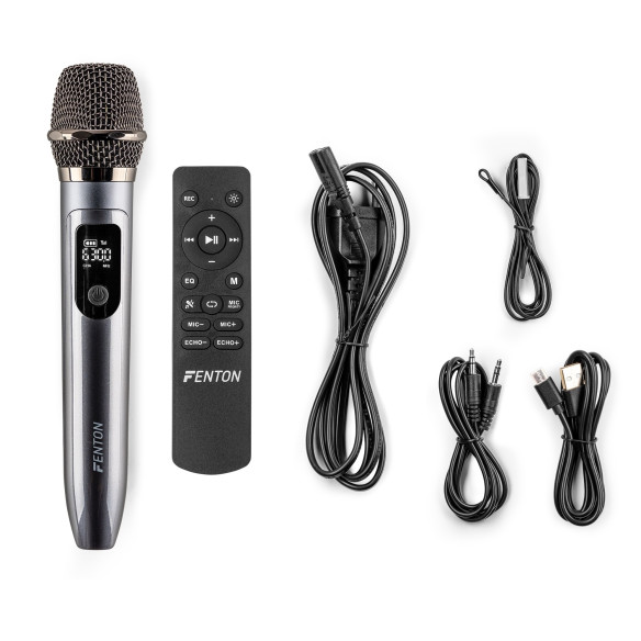 Fenton PULSE 130 Party Speaker con Batería, Bluetooth i Micrófono inalámbrico