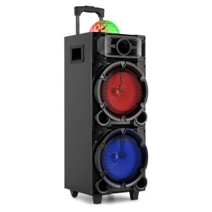 Fenton LIVE290 Equipo Sonido i Luces  para Karaoke con Batería ,BT/MP3/SD, y 2 Micros 2