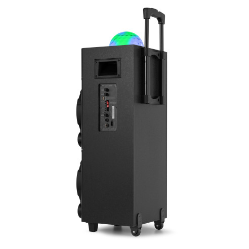 Fenton LIVE290 Equipo Sonido i Luces  para Karaoke con Batería ,BT/MP3/SD, y 2 Micros