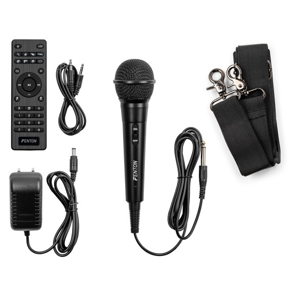 Fenton CORE120 Party Speaker con Batería, Bluetooth y Micrófono