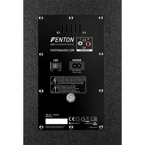 Fentom LIVE2104 Karaoke Station sobre ruedas 2x 10”