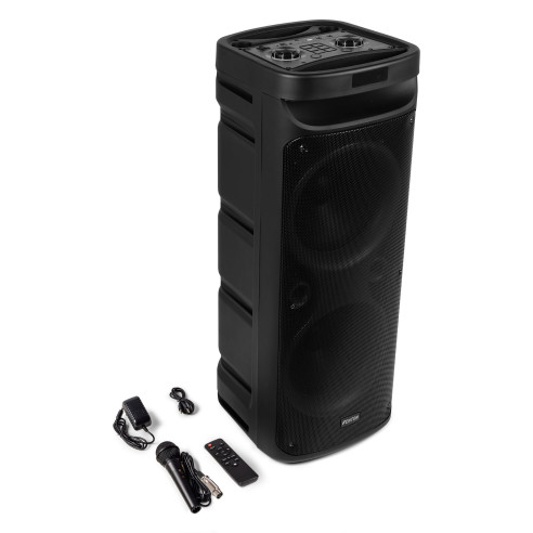 Fenton TRACK 610 Altavoz para fiestas con Bluetooth ,Micrófono y Luces Led