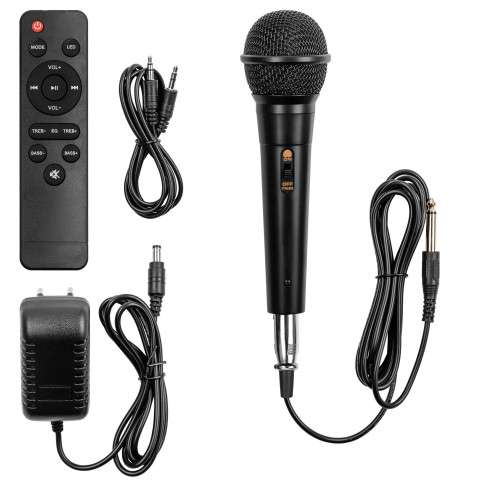 Fenton TRACK 610 Altavoz para fiestas con Bluetooth ,Micrófono y Luces Led