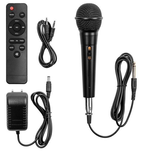 Fenton TRACK 610 Altavoz para fiestas con Bluetooth ,Micrófono y Luces Led