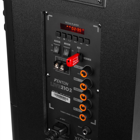 Fenton LIVE2102 Altavoz para fiestas con BT/MP/SD , Micro y Luces Led