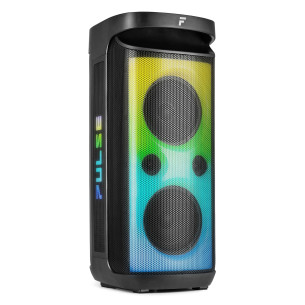 Fenton PULSE 160 Altavoz para fiestas con BT/MP3/SD Micrófono Inalámbrico, Batería y Luces Led
