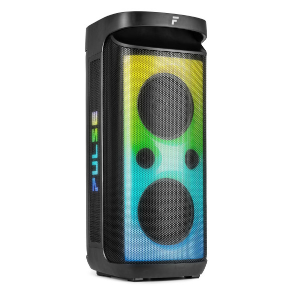Fenton PULSE 160 Altavoz para fiestas con BT/MP3/SD Micrófono Inalámbrico, Batería y Luces Led