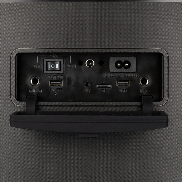 Fenton PULSE 160 Altavoz para fiestas con BT/MP3/SD Micrófono Inalámbrico, Batería y Luces Led