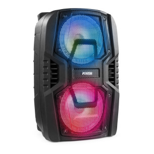 Fenton FT208LED Sistema Sonido Portátil a Batería con Bluetooth y Micrófono. 2x8"